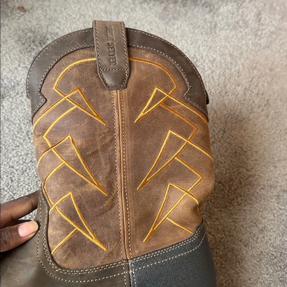 Irish Setter Two Harbors 11-Inch Waterproof Pull-On Work Boots SIZE 10.5
